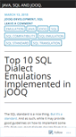 Mobile Screenshot of blog.jooq.org